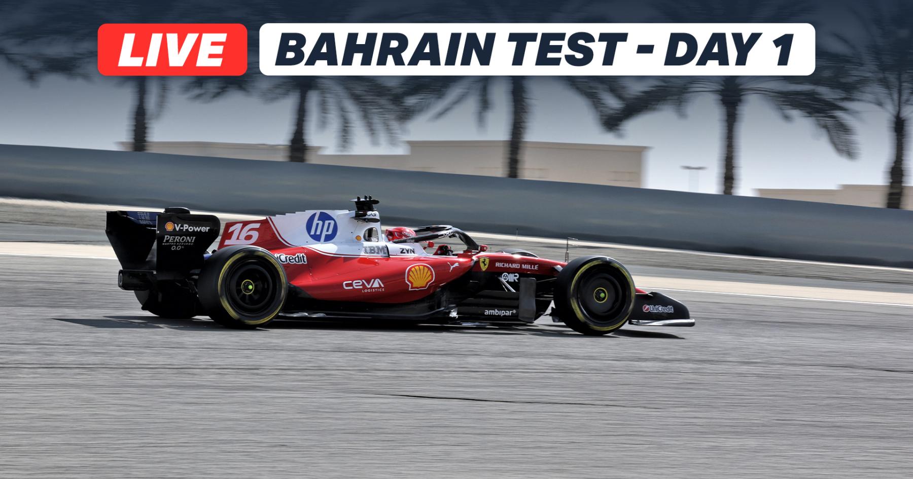 LIVE: 2026 F1 Bahrain Pre-Season 2nd Test – Day 1