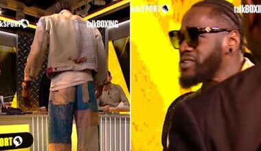 Deontay Wilder and Simon Jordan nearly come to blows after Tyson Fury question as boxer walks out