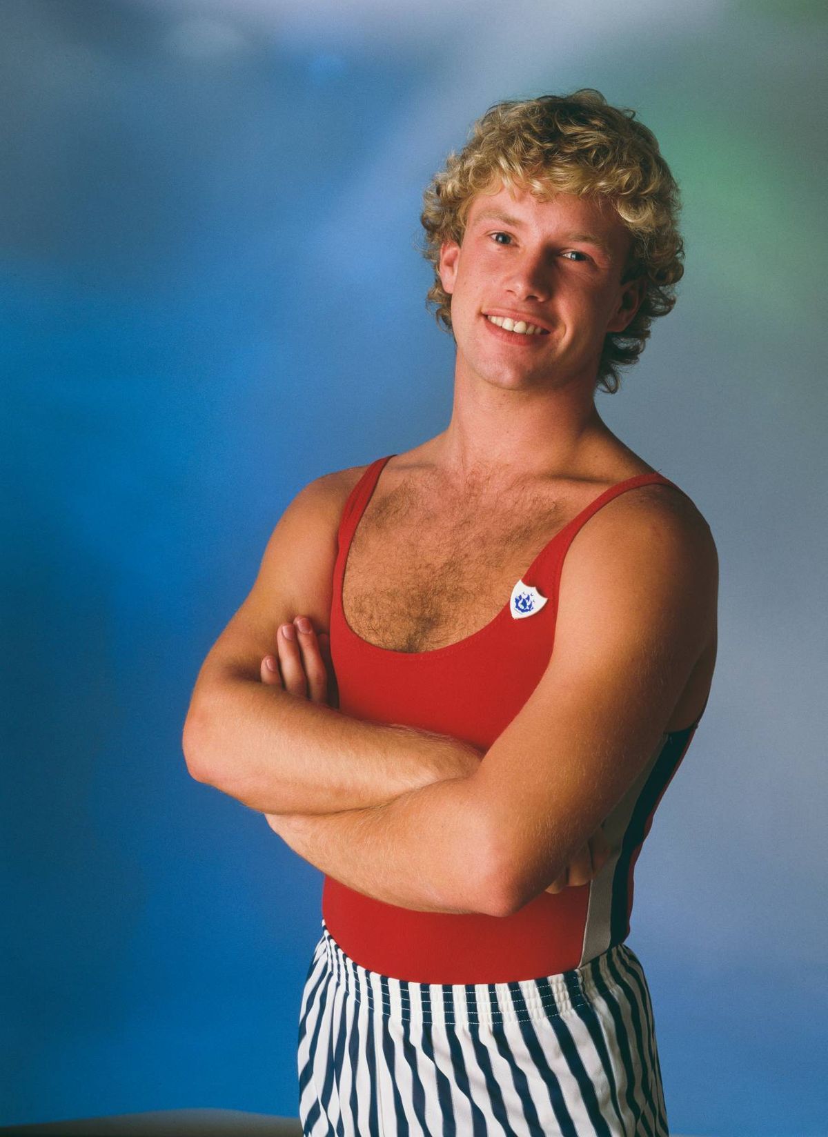 Blue Peter presenter and champion trampolinist Michael Sundin