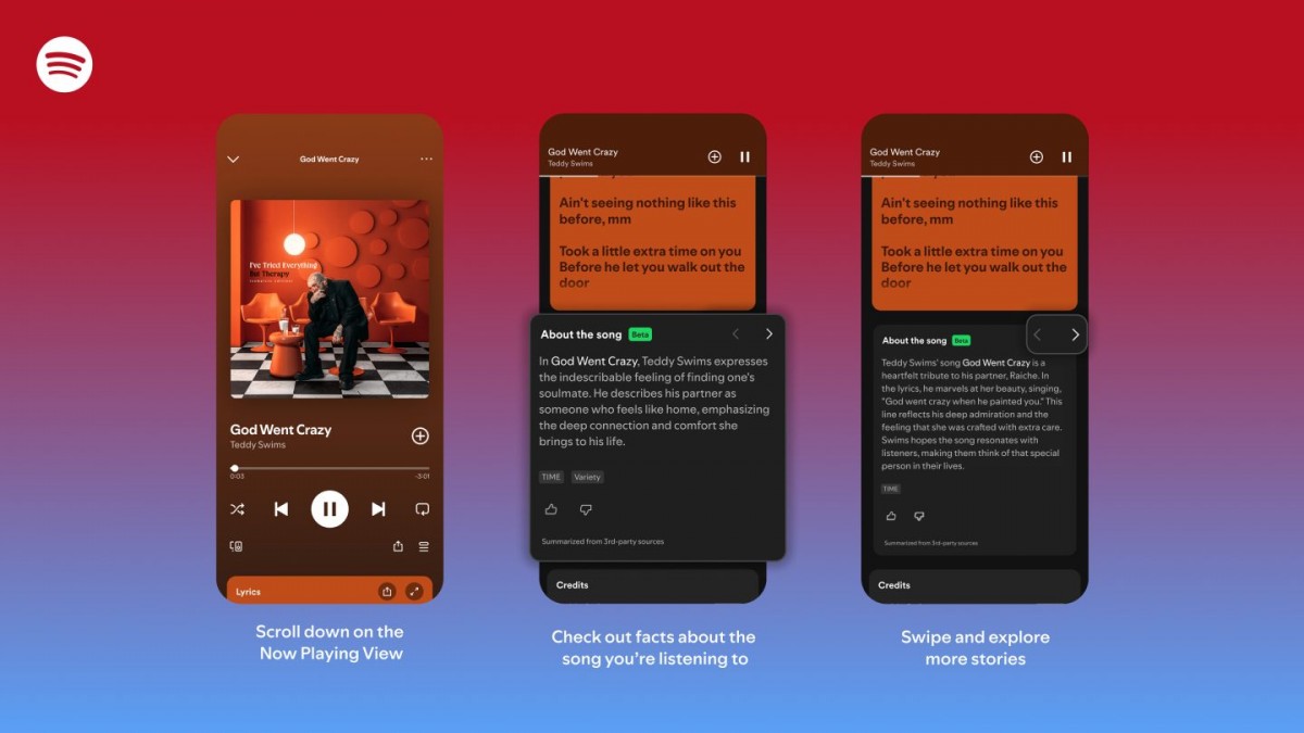 Spotify's About the Song tells you the meaning behind what you're hearing