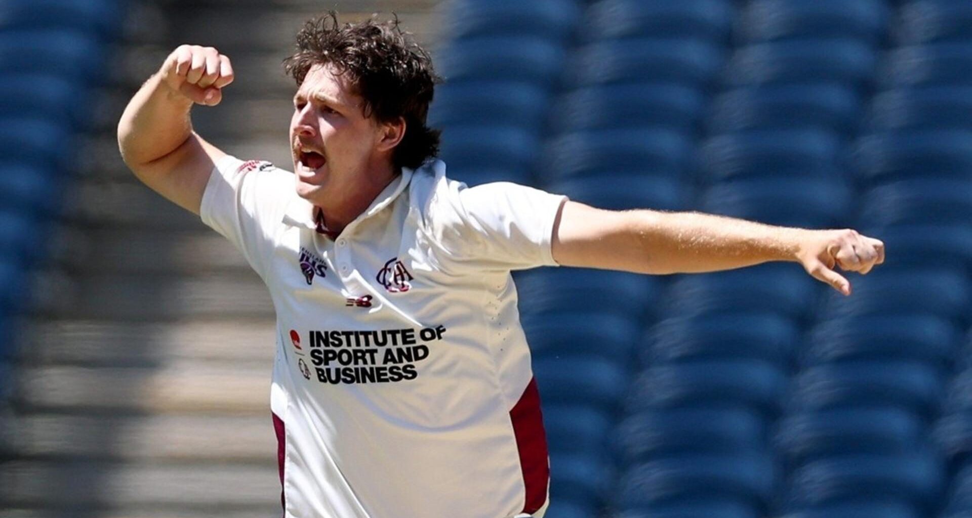 Tom Straker at Sheffield Shield