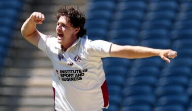 Tom Straker at Sheffield Shield