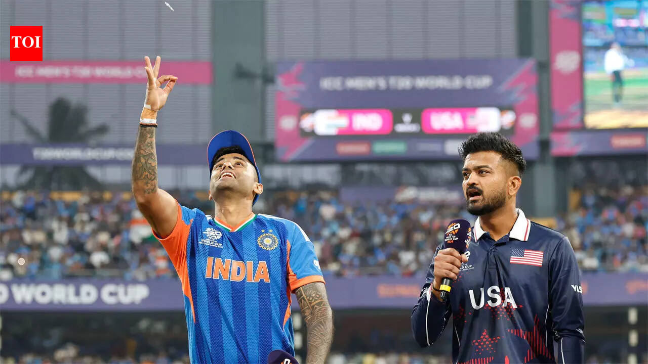 Suryakumar Yadav walks away from toss to hug Rohit Sharma - WATCH | Cricket News