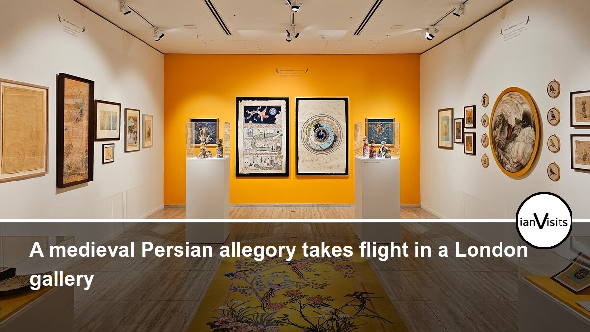 A medieval Persian allegory takes flight in a London gallery
