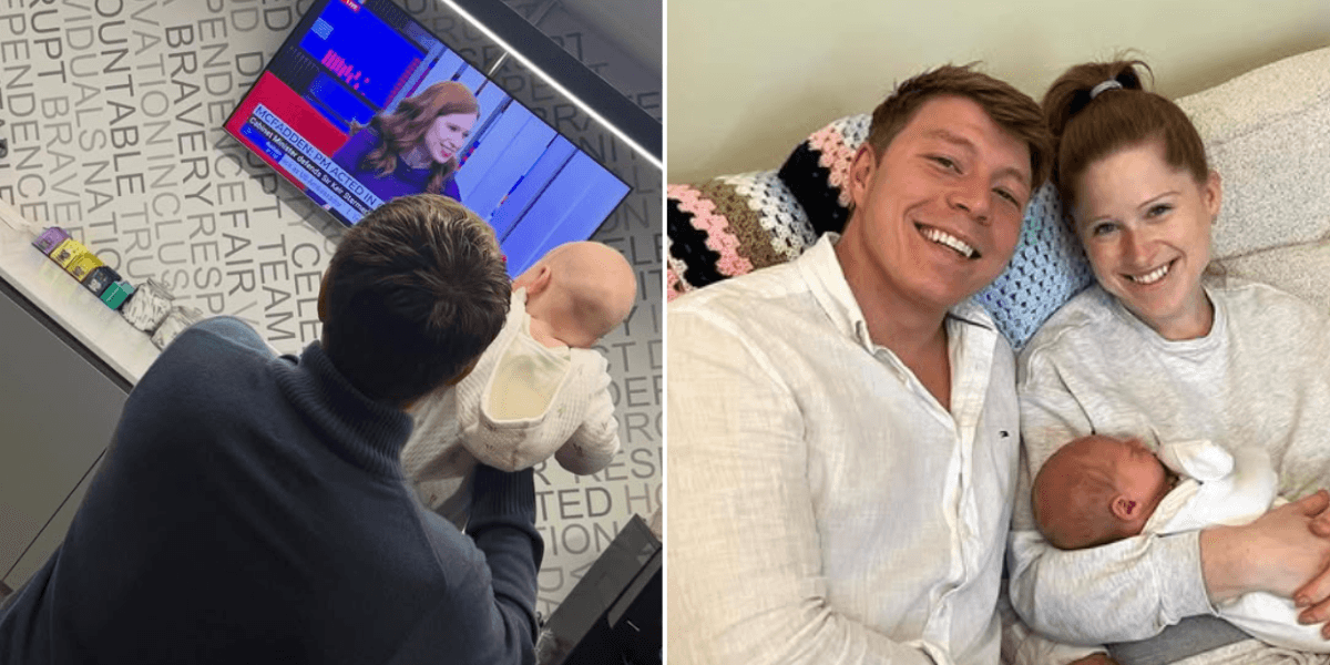 Patrick Christys melts hearts as he shares baby George's reaction to Emily Carver's GB News return
