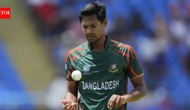 Mustafizur Rahman posts one-word message, trophy in hand | Cricket News