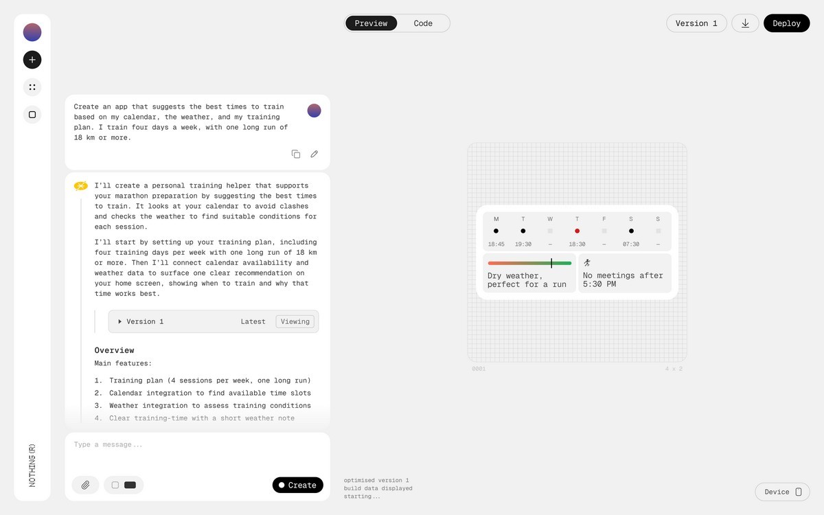 Nothing's personalized AI-generated Essential Apps now in Beta