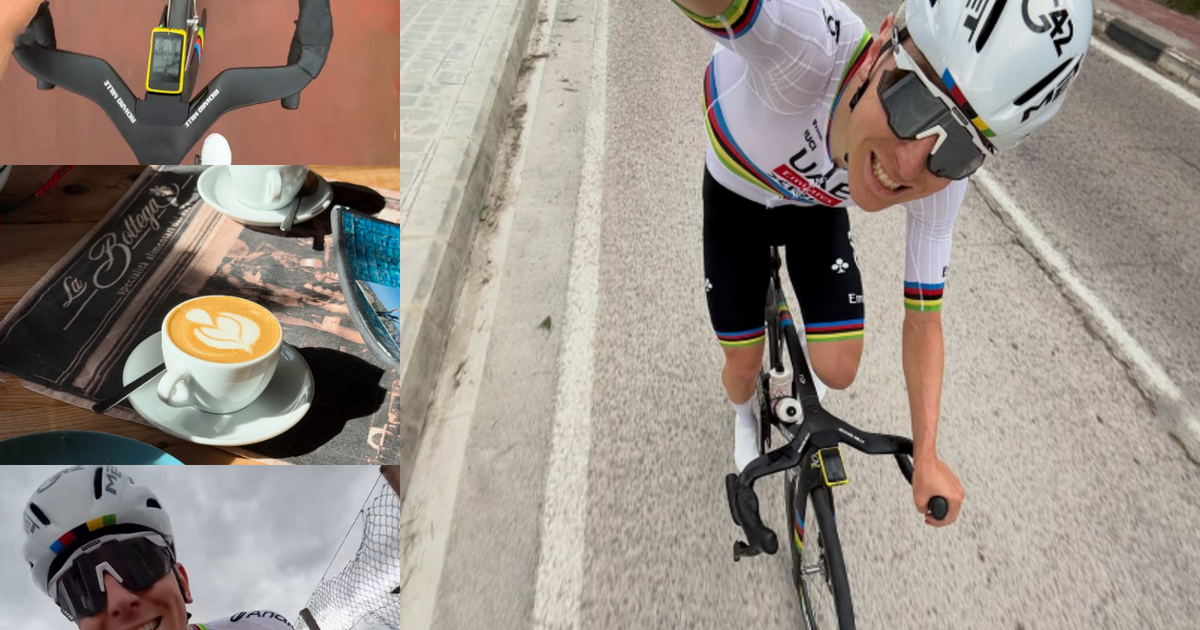 Even on a coffee ride, Tadej Pogačar is putting out outrageous power numbers