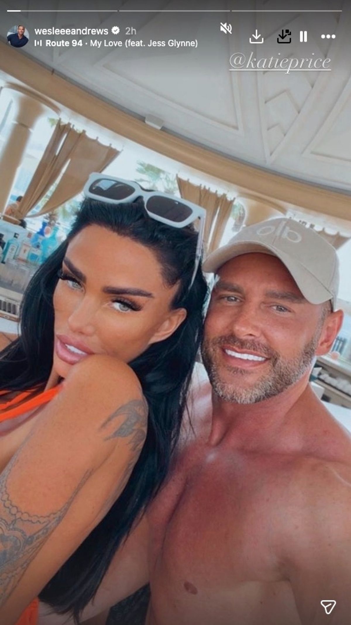 Katie with her new man, Lee