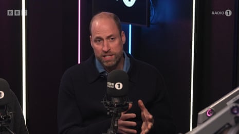 'Learn to love yourself': Prince William talks about mental health on Radio 1’s Life Hacks – video