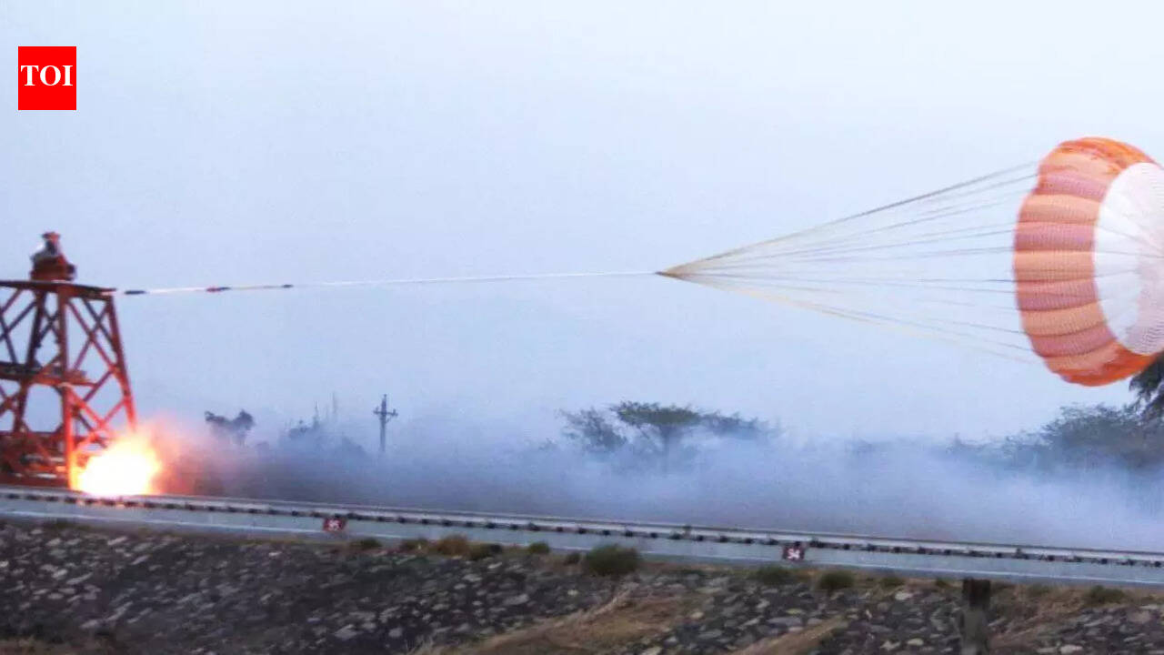 DRDO conducts successful qualification test for Gaganyaan drogue parachute | India News