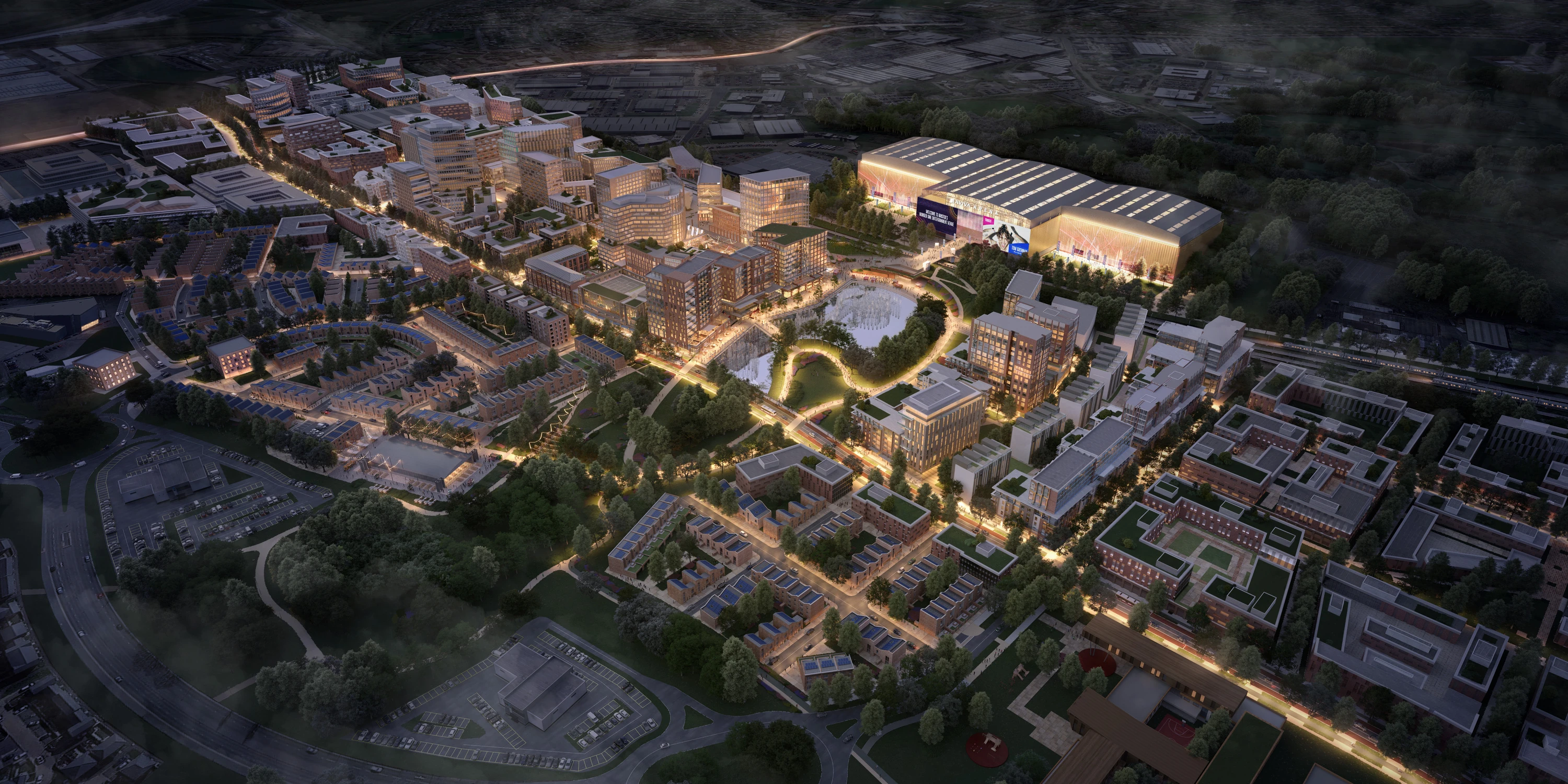 Aerial render of YTL Live complex