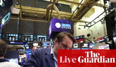 Stock markets rally and US dollar dips after supreme court rules against Trump’s sweeping tariffs; Hat-trick of good UK economic news – as it happened | Business