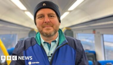 Train guard opens art gallery and studio at Knaresborough Station - BBC