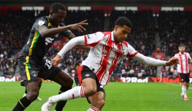 Shea Charles shields the ball against Charlton Athletic