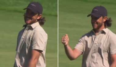 Tommy Fleetwood hits astonishing 'slam dunk' shot at Genesis Invitational for incredible eagle