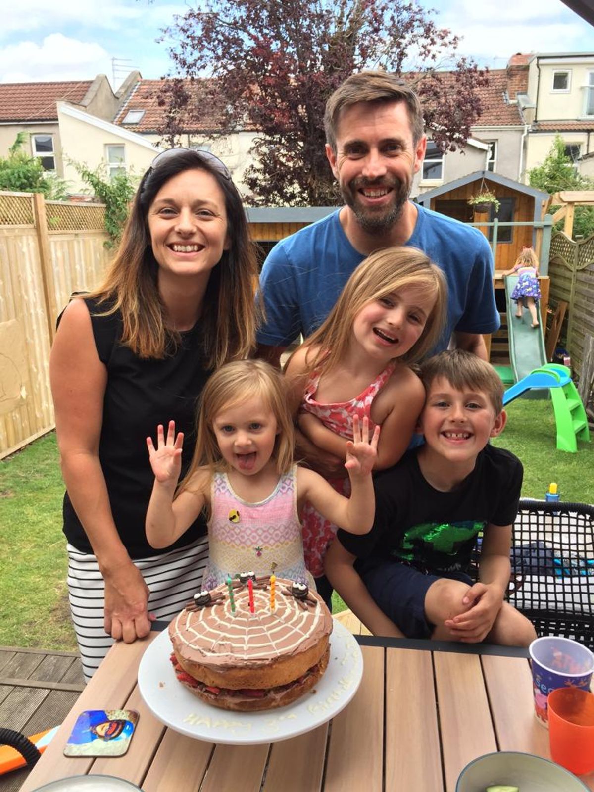 Louisa, Rich and their children (Cover Images)