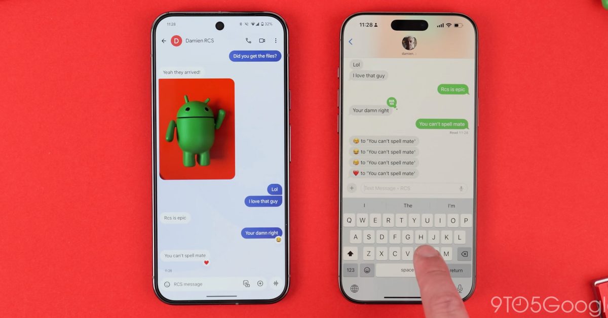 Google Messages, Apple testing encrypted RCS on Android & iOS 26.4