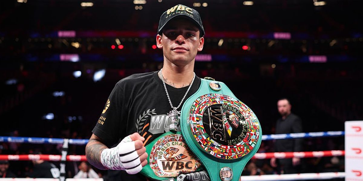 Ryan Garcia wins first world title in dominant performance after scoring knockdown just seconds into fight