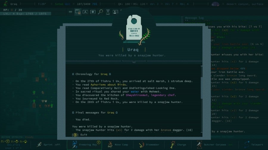Caves of Qud Review - Screenshot 3 of 6