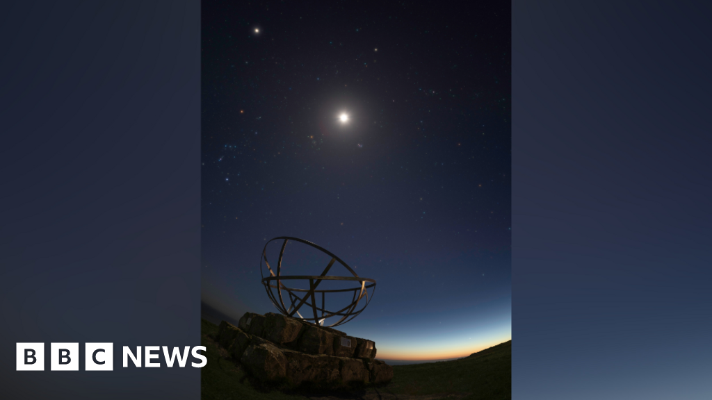 Planetary parade: Photographer captures phenomenon in Dorset - BBC