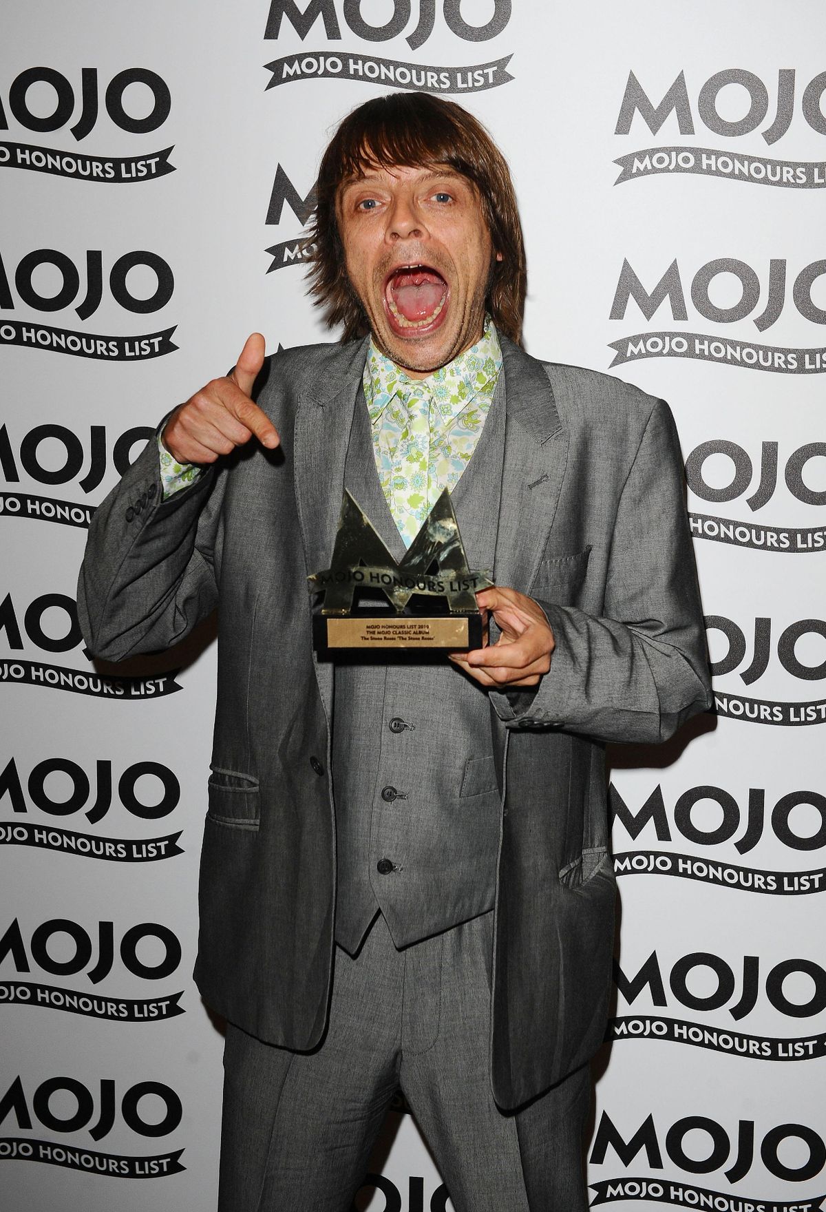 Gary Mounfield of the Stone Roses, who won the Classic Album Award at the MOJO Honours List 2010 at the Brewery in London