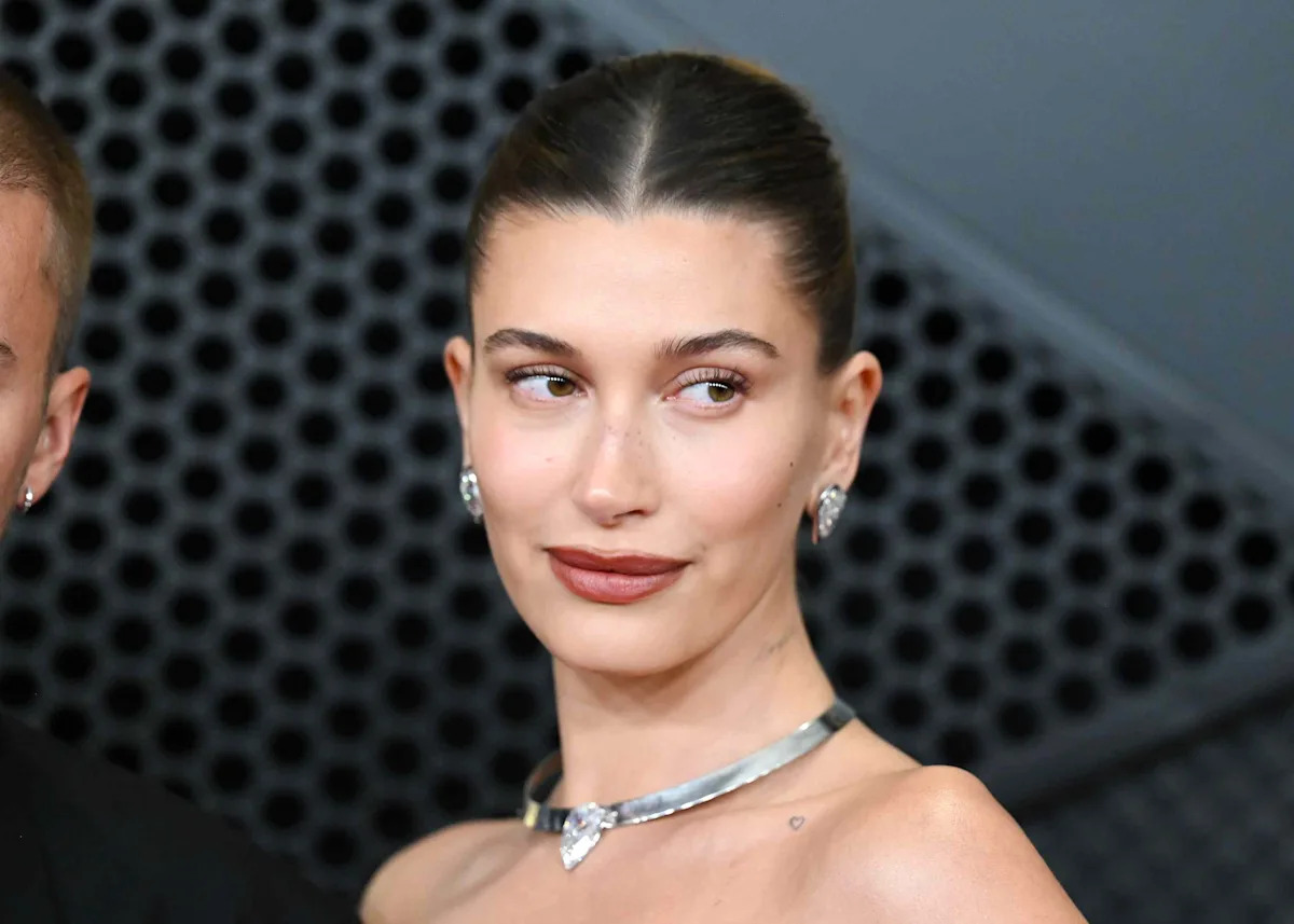 Hailey Beiber Poses in Nothing but a Giant Sculptural Firefly Instead of a Top