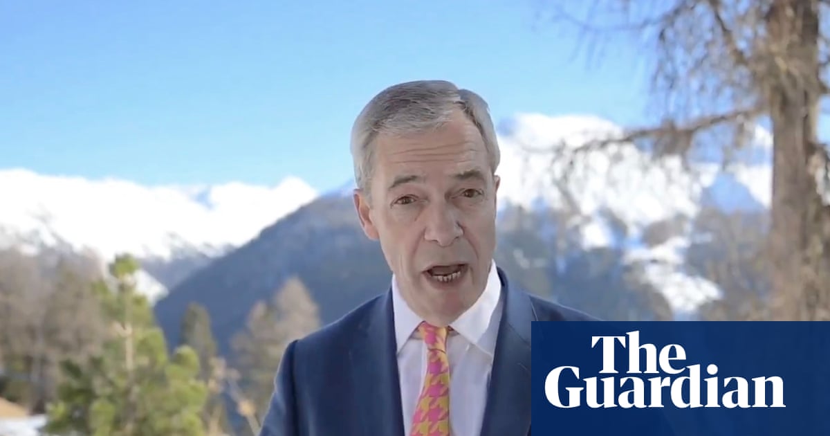 Nigel Farage’s two-day trip to Davos cost more than £50,000, documents reveal | Nigel Farage
