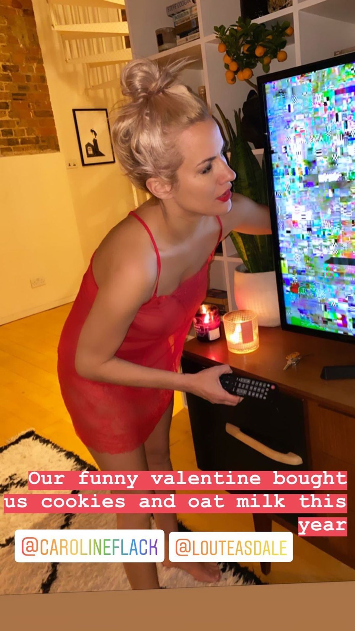 The last photo taken of Caroline on Valentine's Day 2020