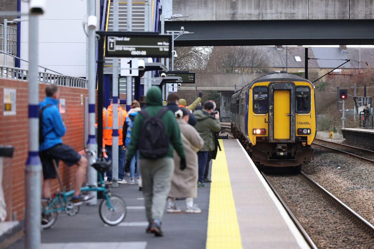 Northumberland Park Train station in North Tyneside.