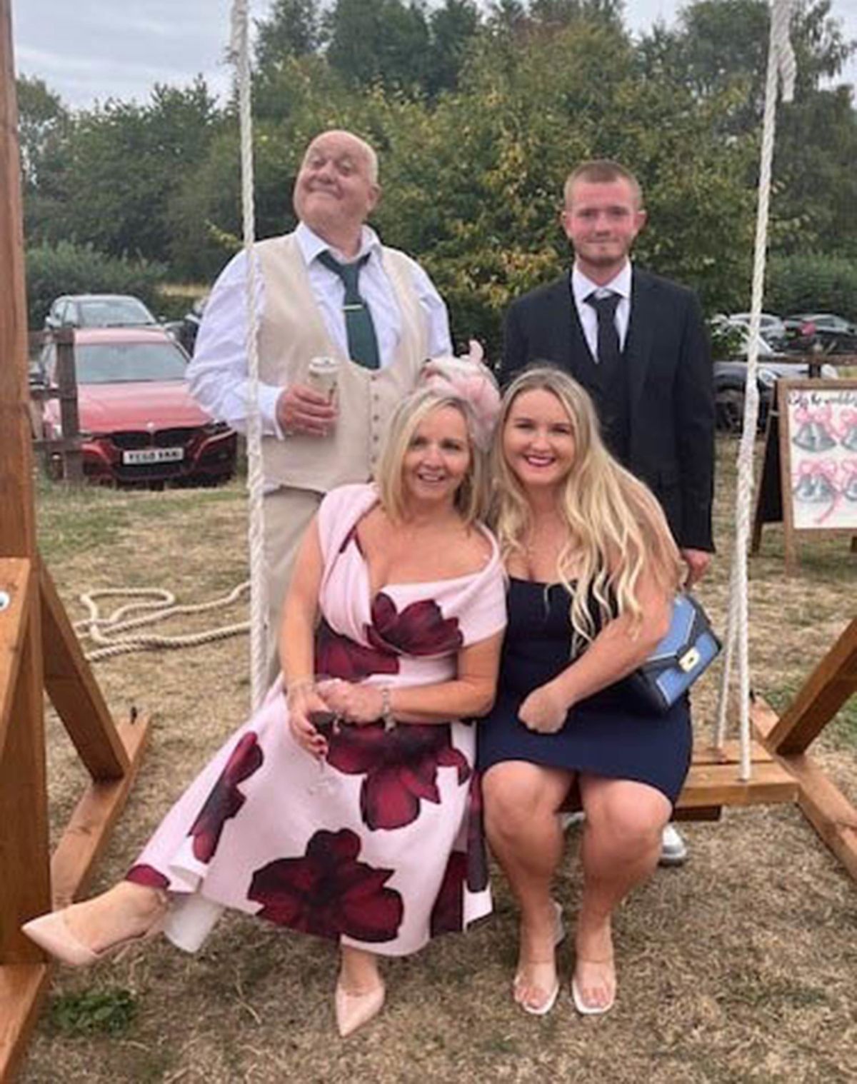 Mark Ashley (back left) and family.