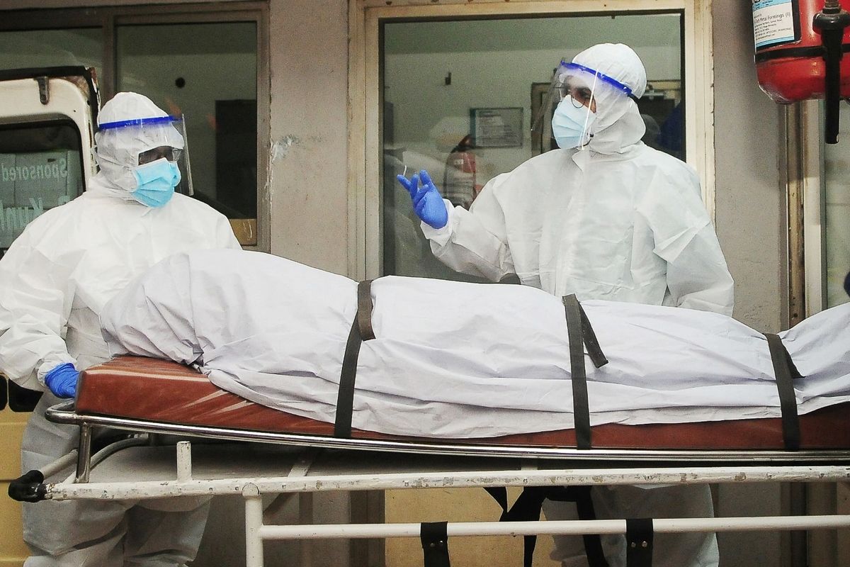 A photo of a body of a person who died from Nipah in 2023