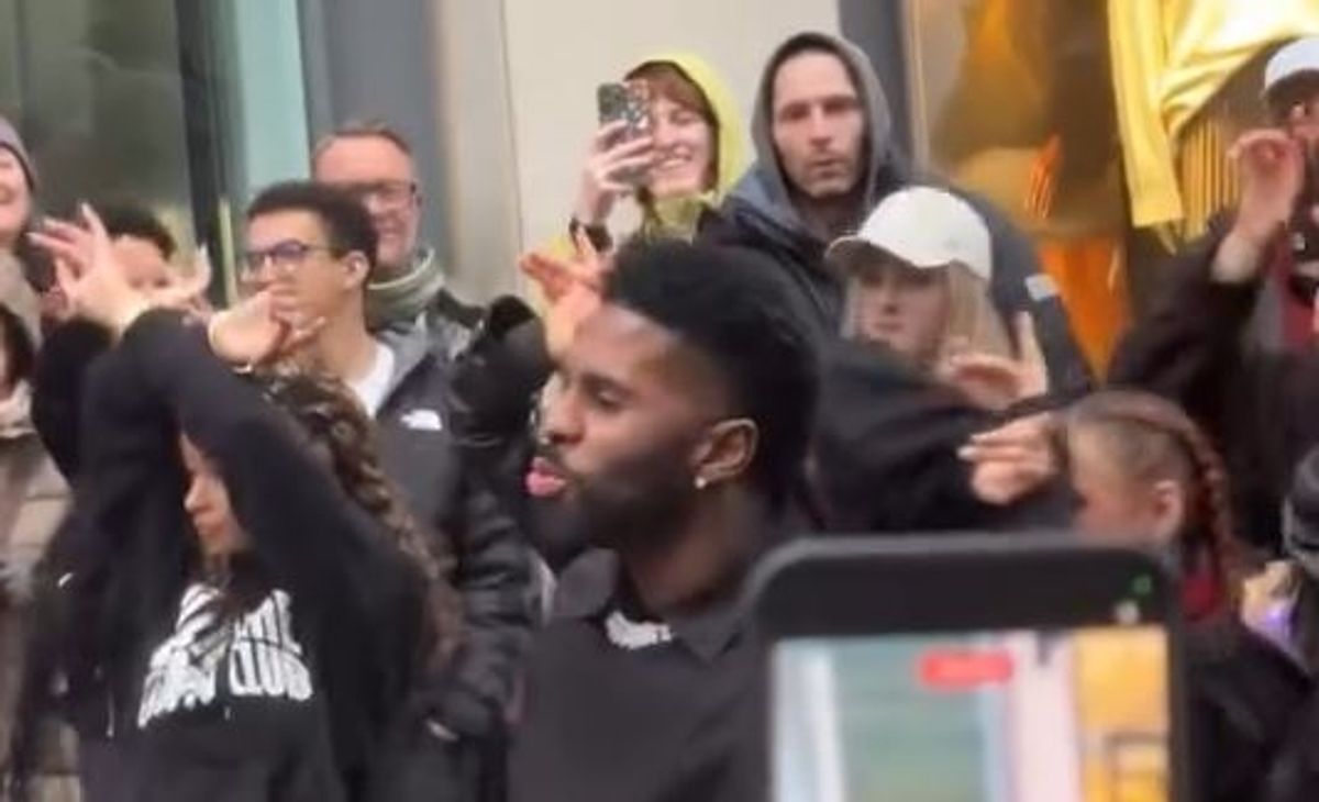 The Riding Solo hitmaker took to the streets of Manchester during his tour 