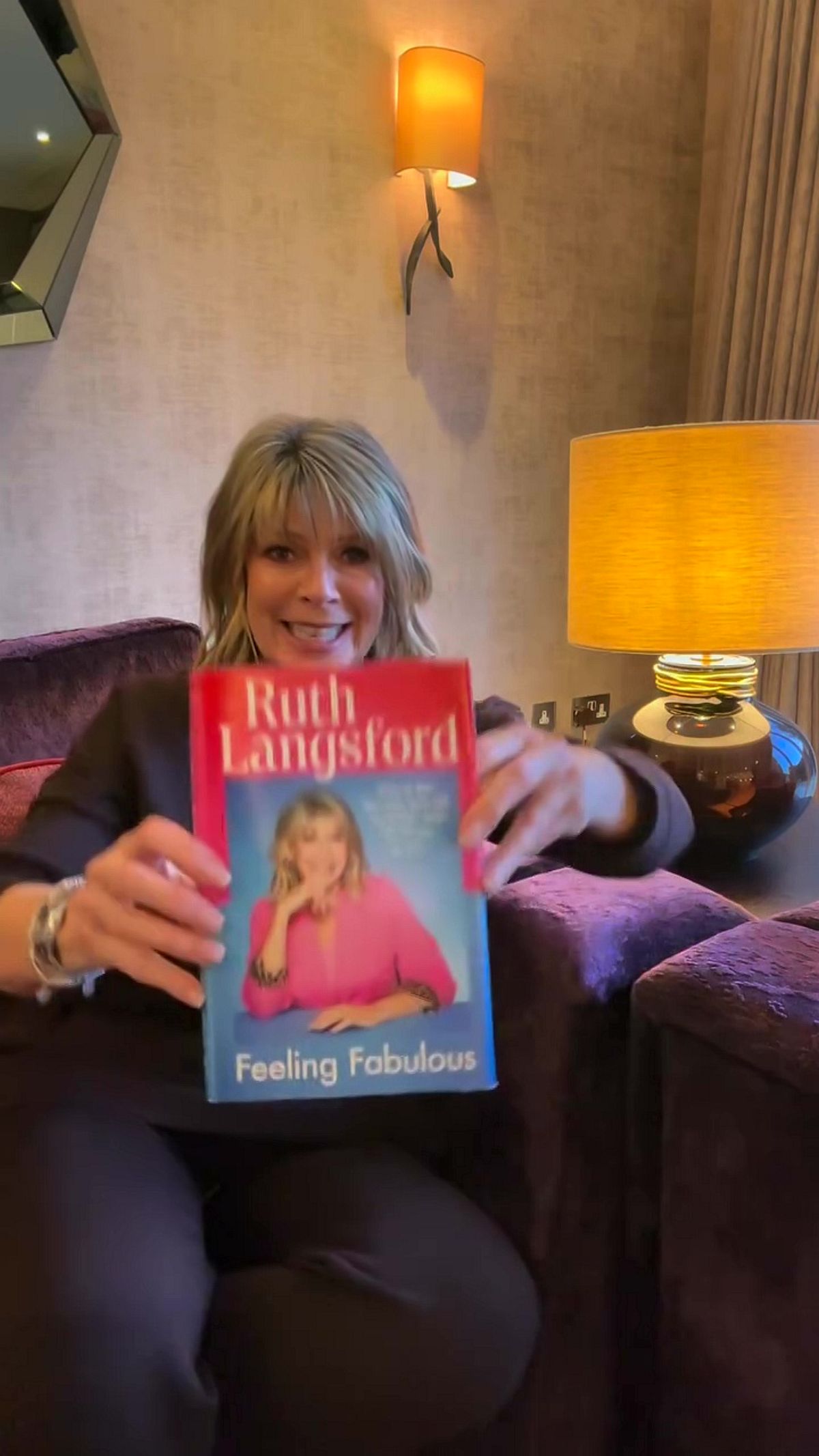 Ruth Langsford with her new book
