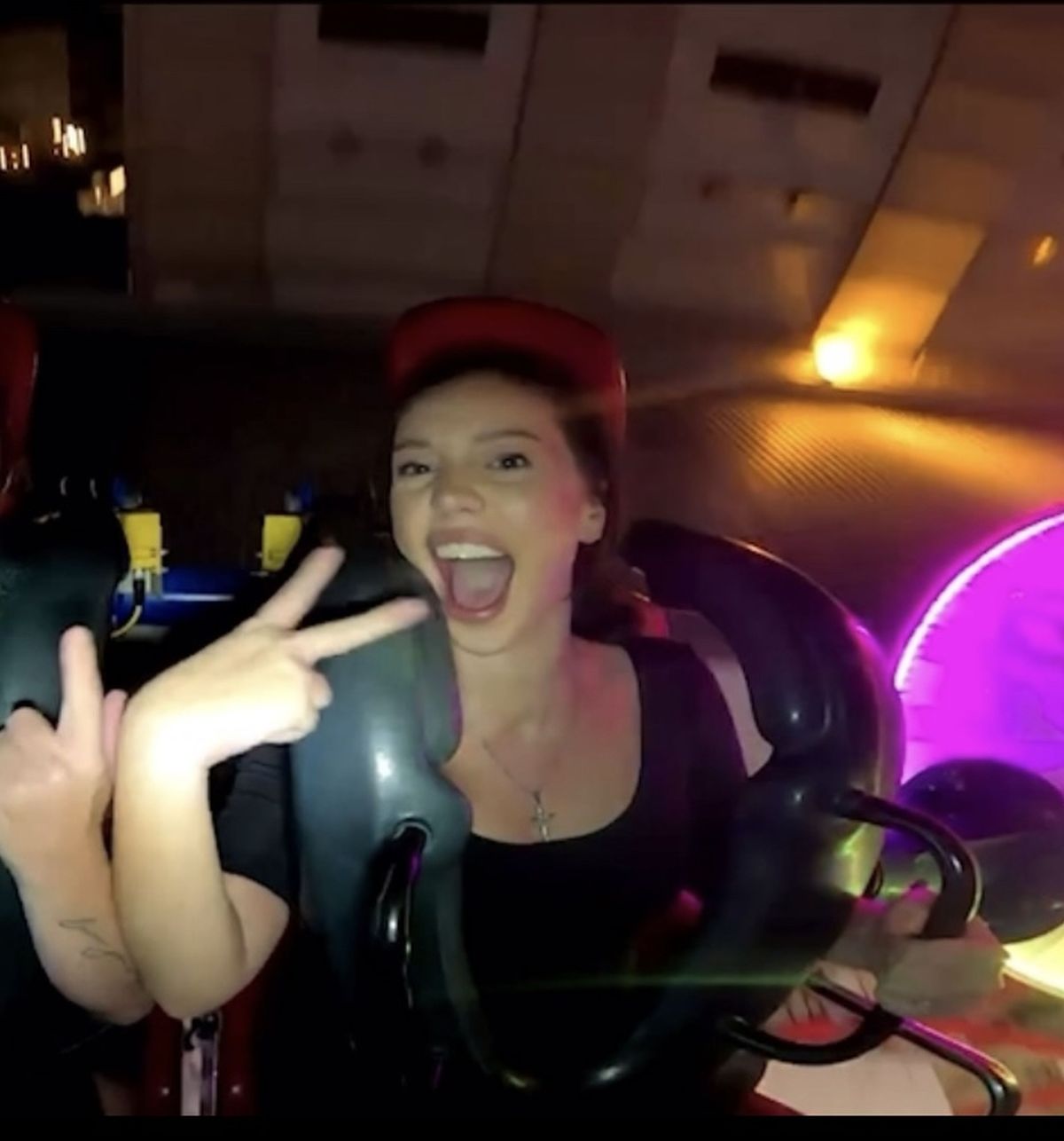 Hattie on the slingshot