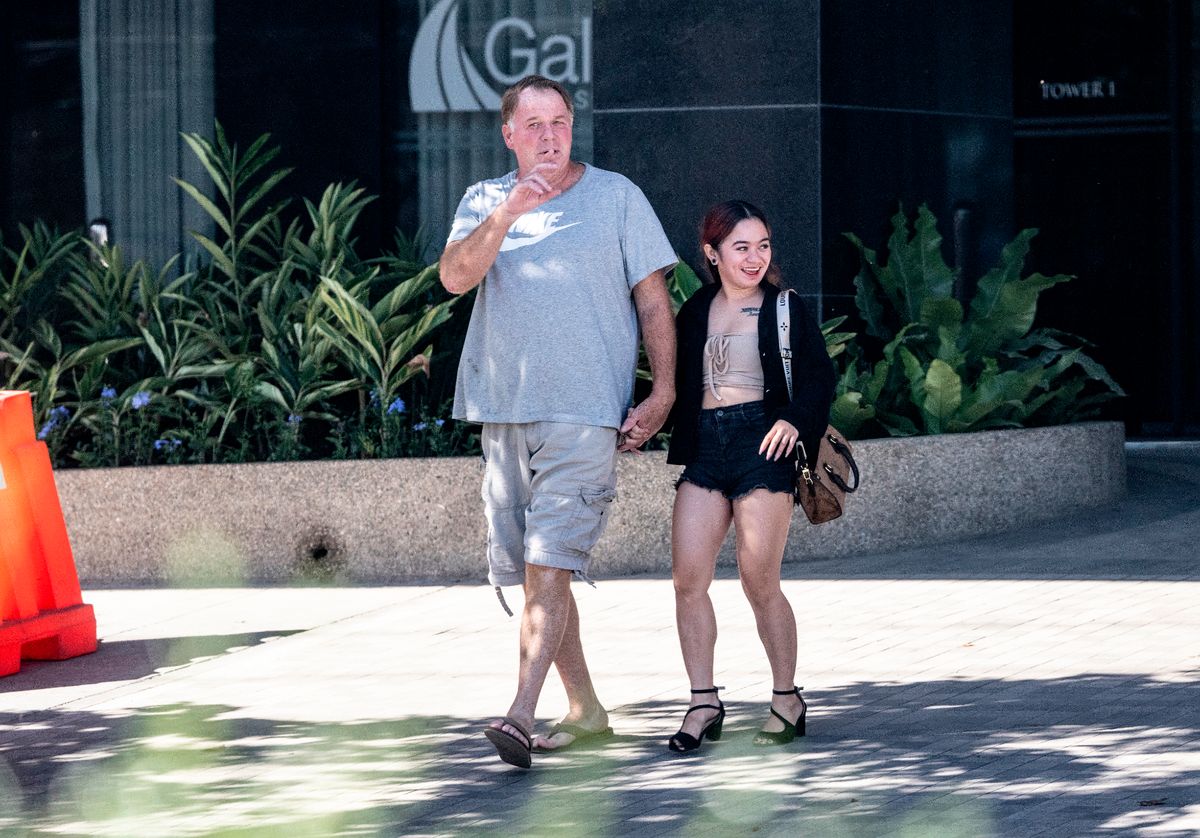 Thomas Markle Jnr and his girlfriend Rose