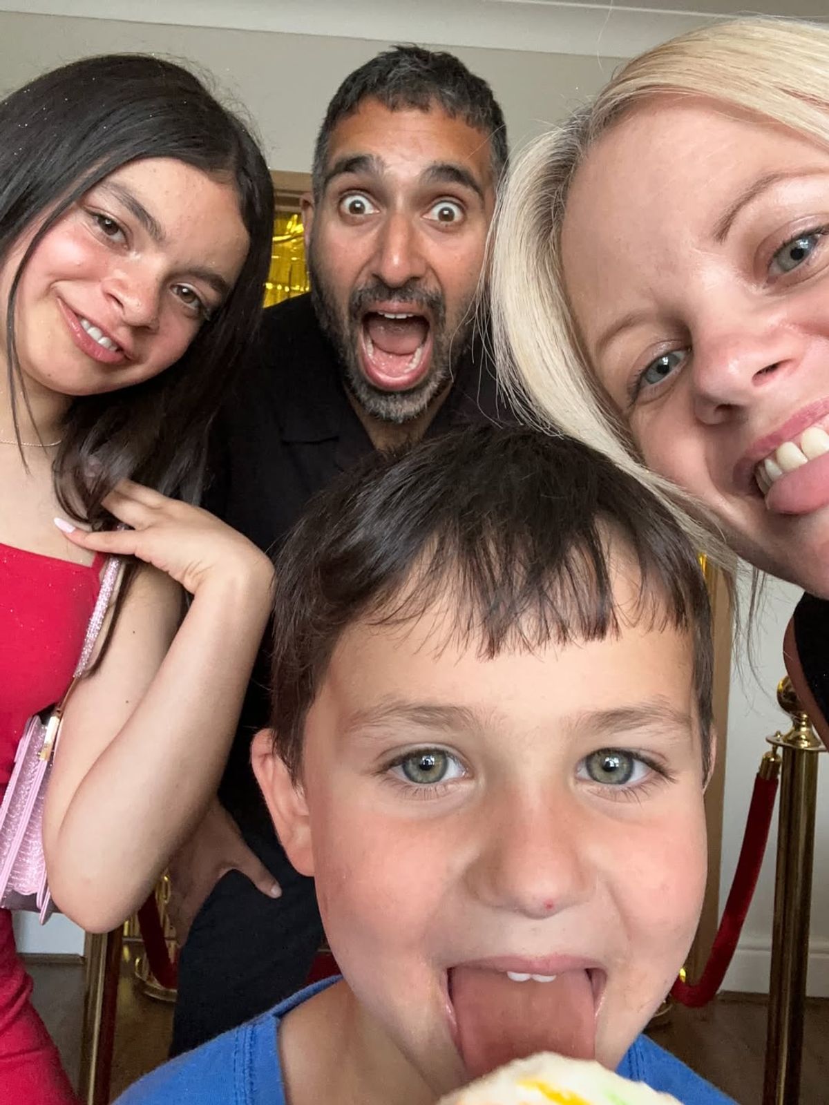 Baasit and his wife Mel share two children