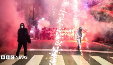A composite image of the front pages of the Sunday Times and the Observer on 8 February 2026