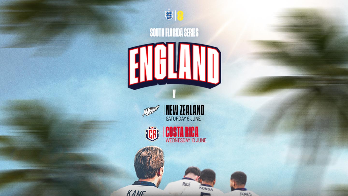 England to play New Zealand and Costa Rica in USA