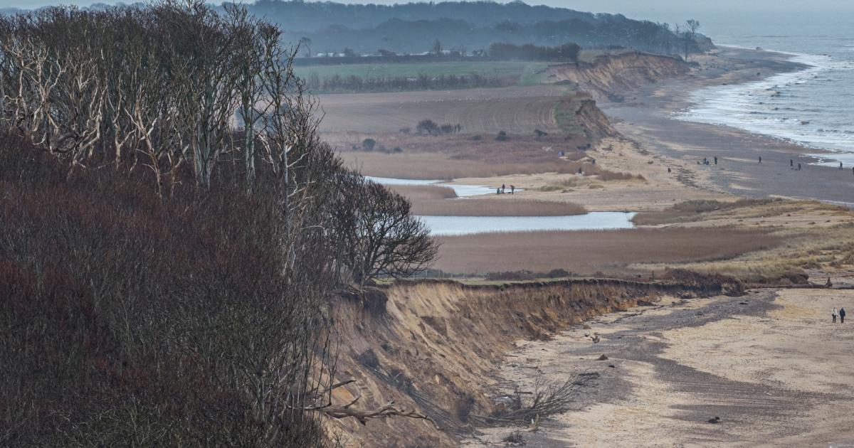 Photos show coastal erosion in Covehithe and Bawdsey