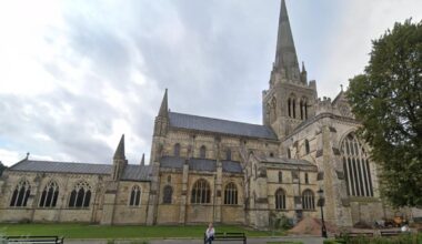 Peregrine Falcons nesting on Chichester Cathedral spire