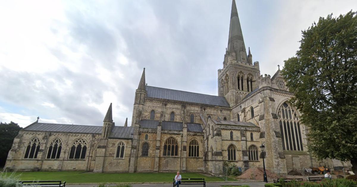Peregrine Falcons nesting on Chichester Cathedral spire
