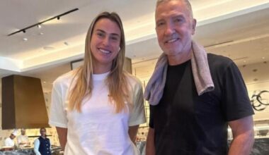 Rangers legend Graeme Souness spotted with tennis star