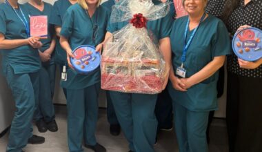 Love is in the air this week as NHS staff receive Valentines gift
