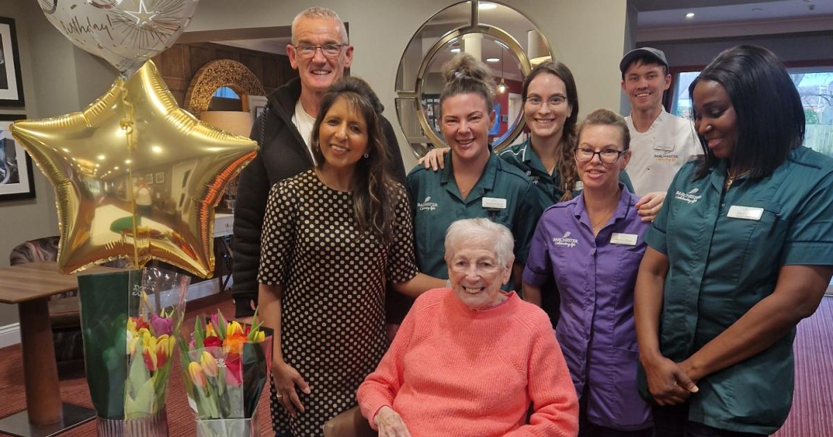 Kings Park Care Home resident celebrates 90th birthday