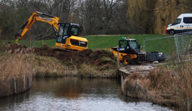 Hampstead Heath wildlife haven - diggers start work