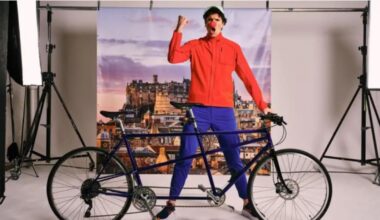 BBC presenter Greg James cycling Somerset for Comic Relief