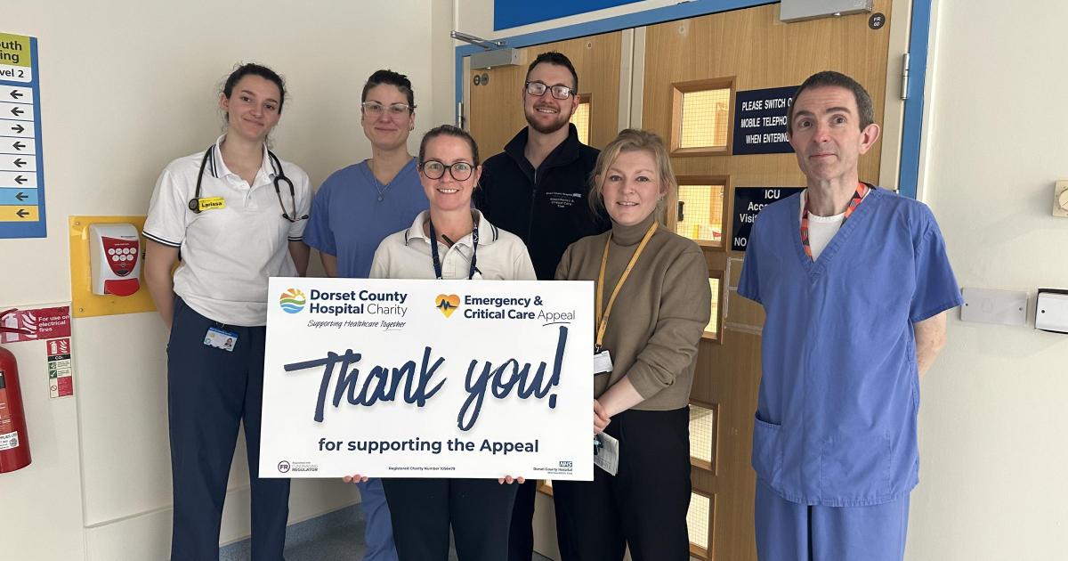 Dorset County Hospital Charity appeal reaches £1.25 million