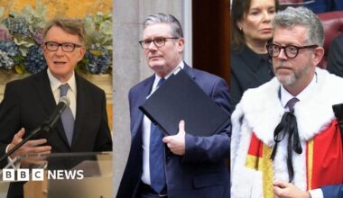 Left to right: Lord Peter Mandelson, Sir Keir Starmer and Lord Matthew Doyle (composite image)