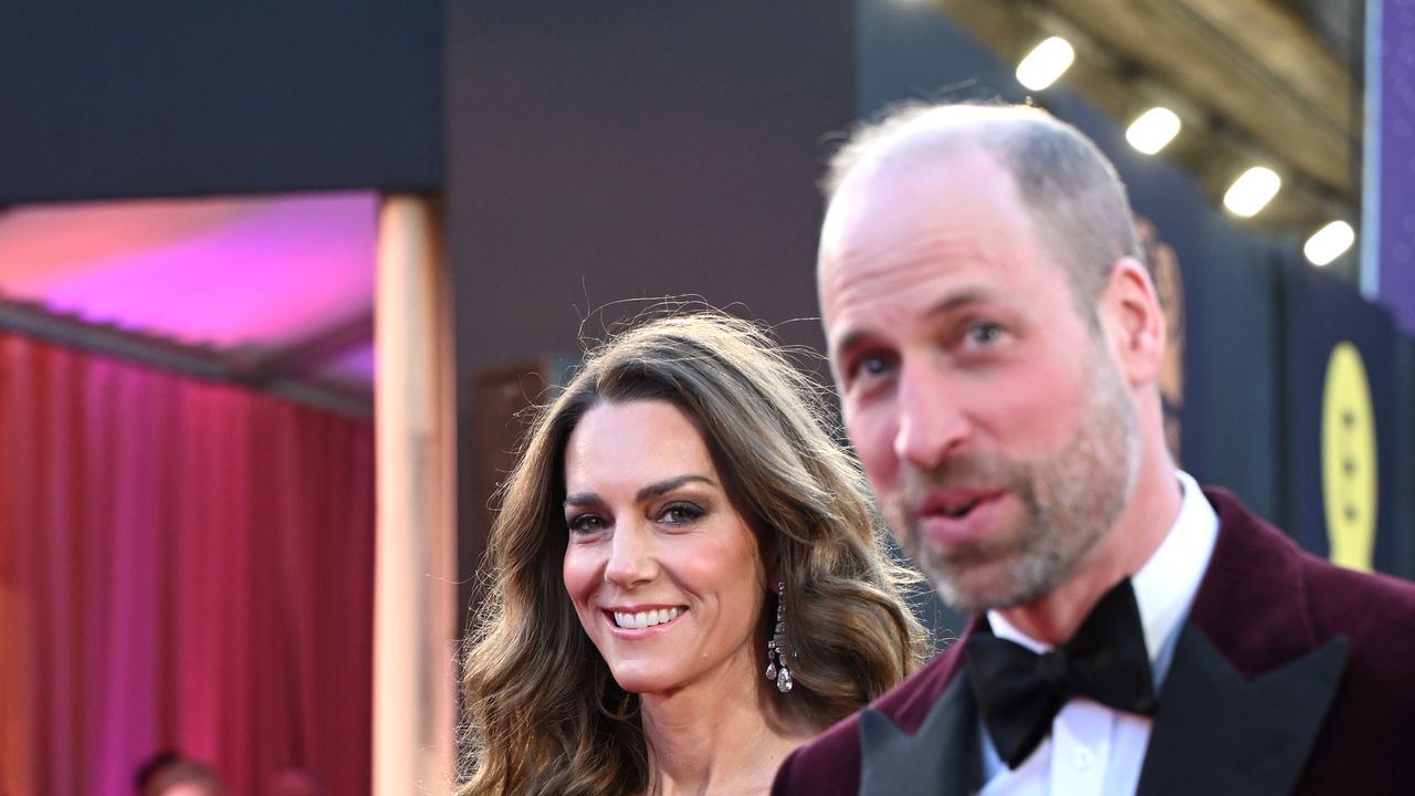 Kate Middleton has never looked more glamorous! Princess of Wales rewears rose pink Gucci gown to join Prince William at the BAFTAs